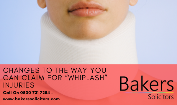 Changes to the way you can claim for whiplash injuries